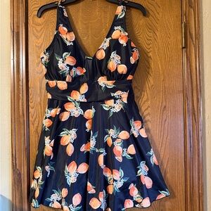 Floral Print Women's Swim Dress